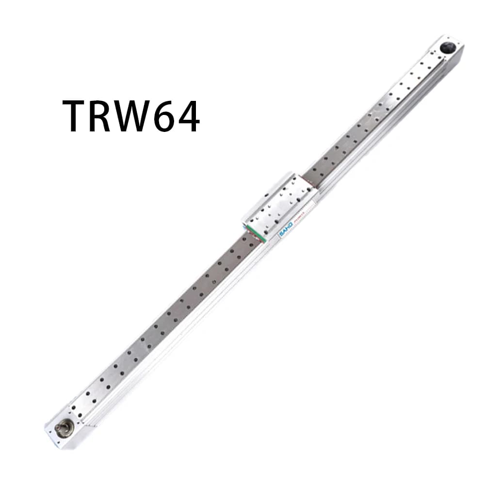 Attuatore Lineare di Alta Precisione TRW64, Modulo a Cinghia Lineare da 100mm, Carico 40kg, Corsa 6m, Velocità Massima 1m/s, con Guide Lineari a Cuscinetti
