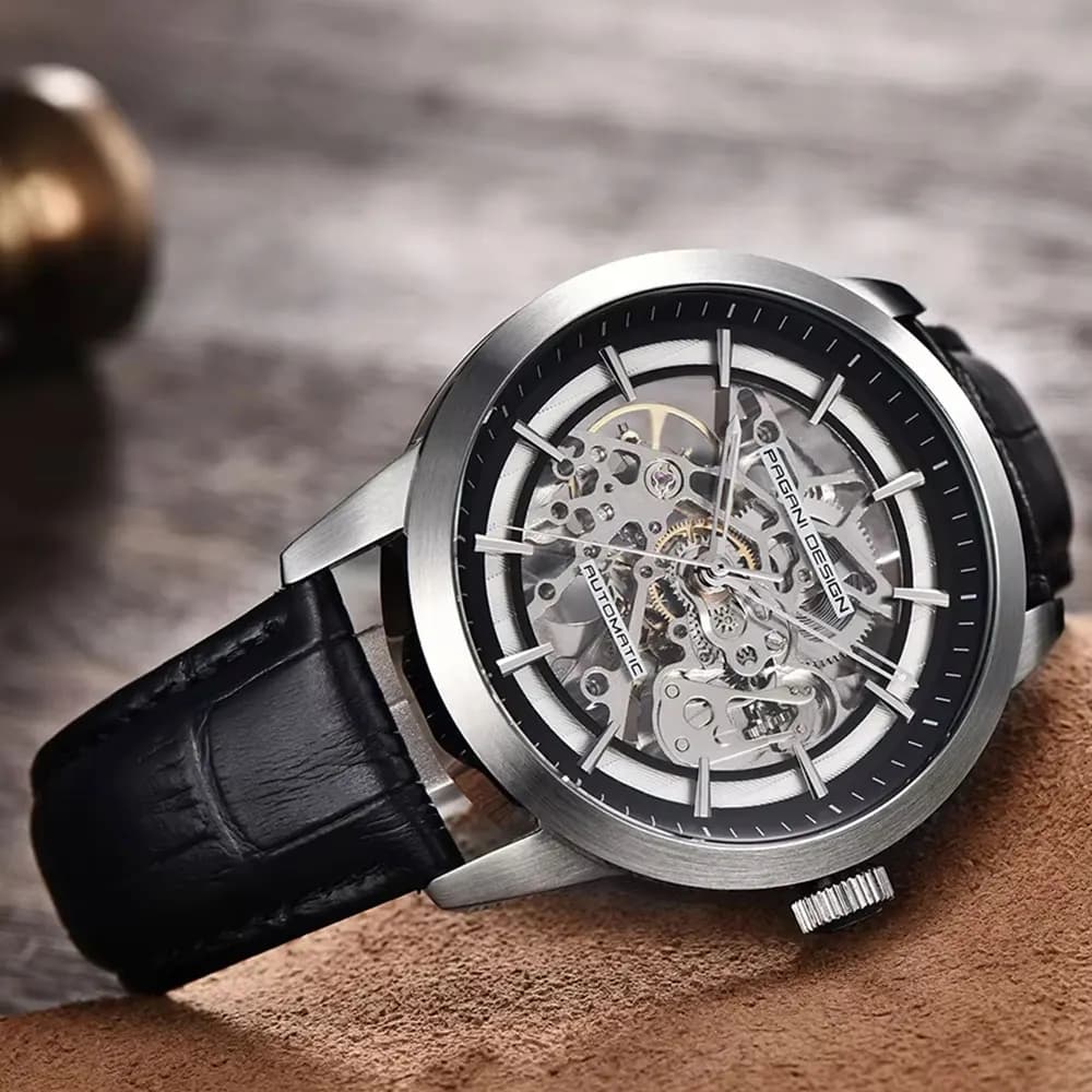 PAGANI DESIGN Men's watch stainless steel cable waterproof 43 mm automatic wristwatch mechanical men's watch from the best brands gift watches