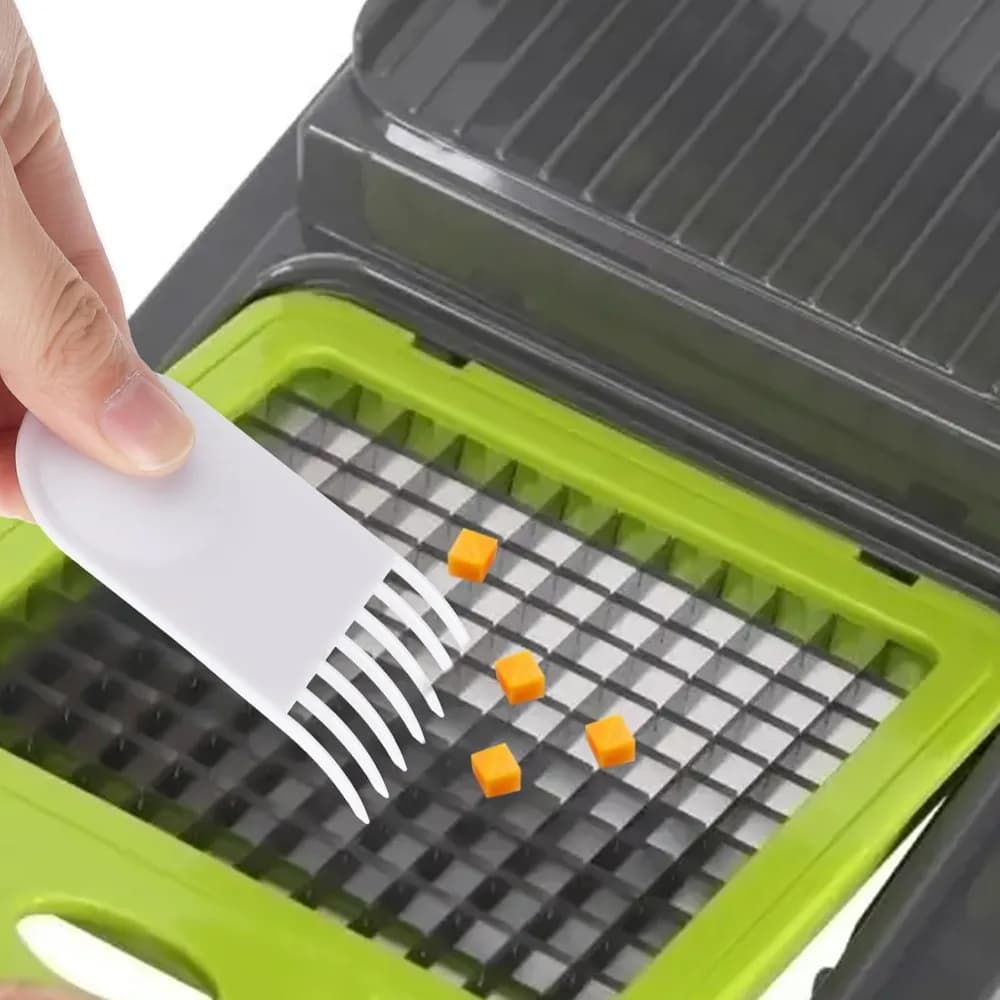 2Pcs Vegetable Chopper Cleaning Brush Tool Multipurpose White Plastic Onion Dicer Cutter Cleaner Compatible With Most Salad Choppers Dishwasher Safe Kitchen Gadget