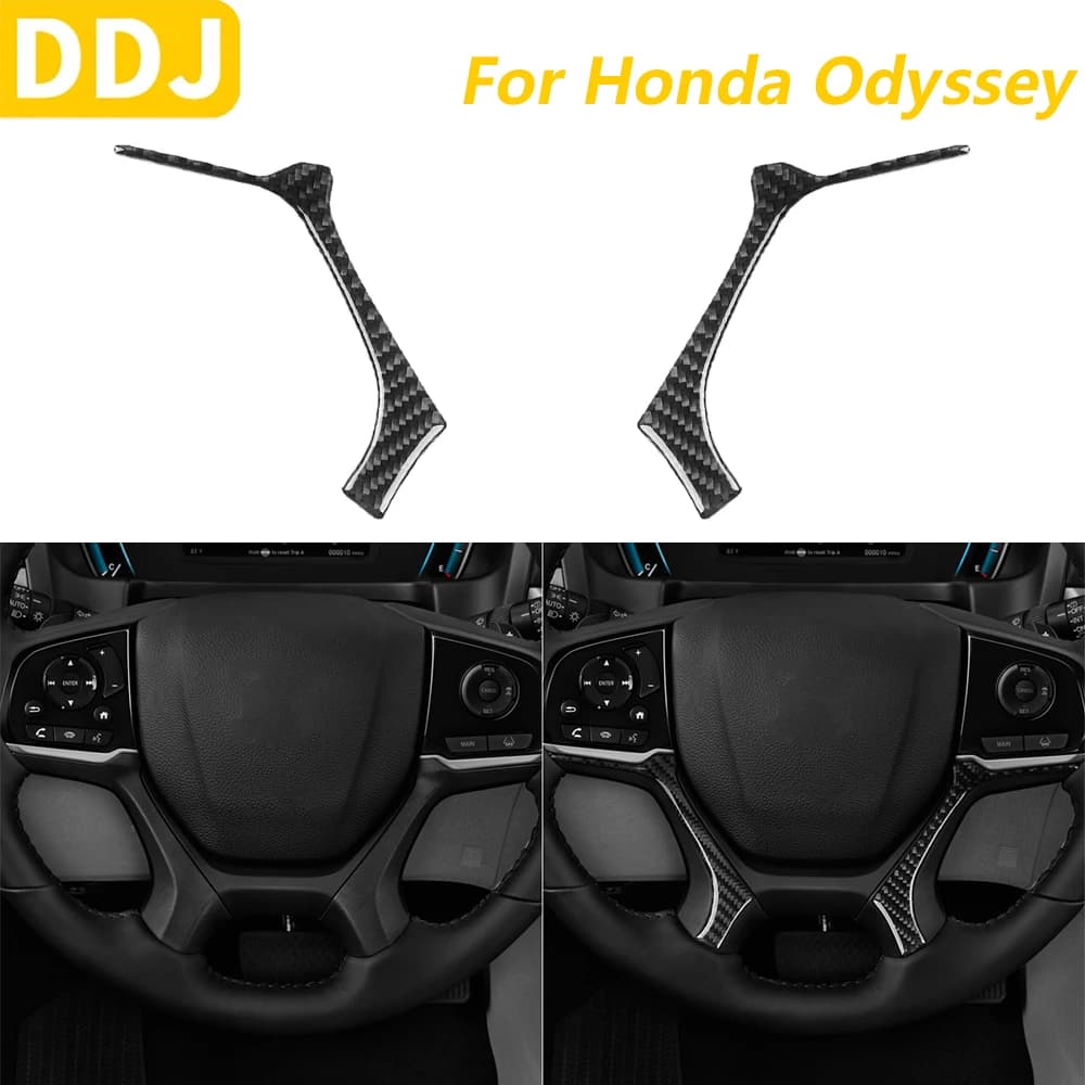 Per Honda Odyssey 2018-2025 Volante In Fibra di Carbonio Mento Pannello Strisce Decorative Accessori Auto Decorazione di Interni Adesivo