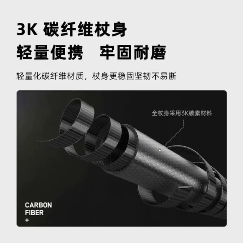 3K professional carbon walking poles Light folding trekking poles for outdoor trekking accessories