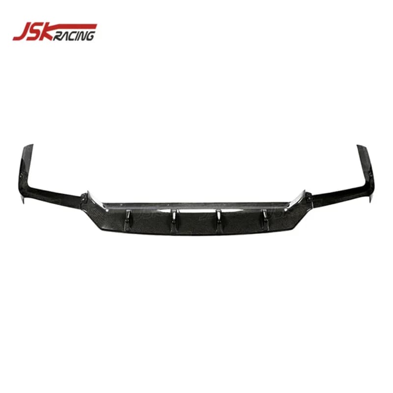 Diffusore posteriore in fibra di carbonio stile JSK per Porsche Cayenne 9Y0 2018-2019, spoiler per paraurti auto.