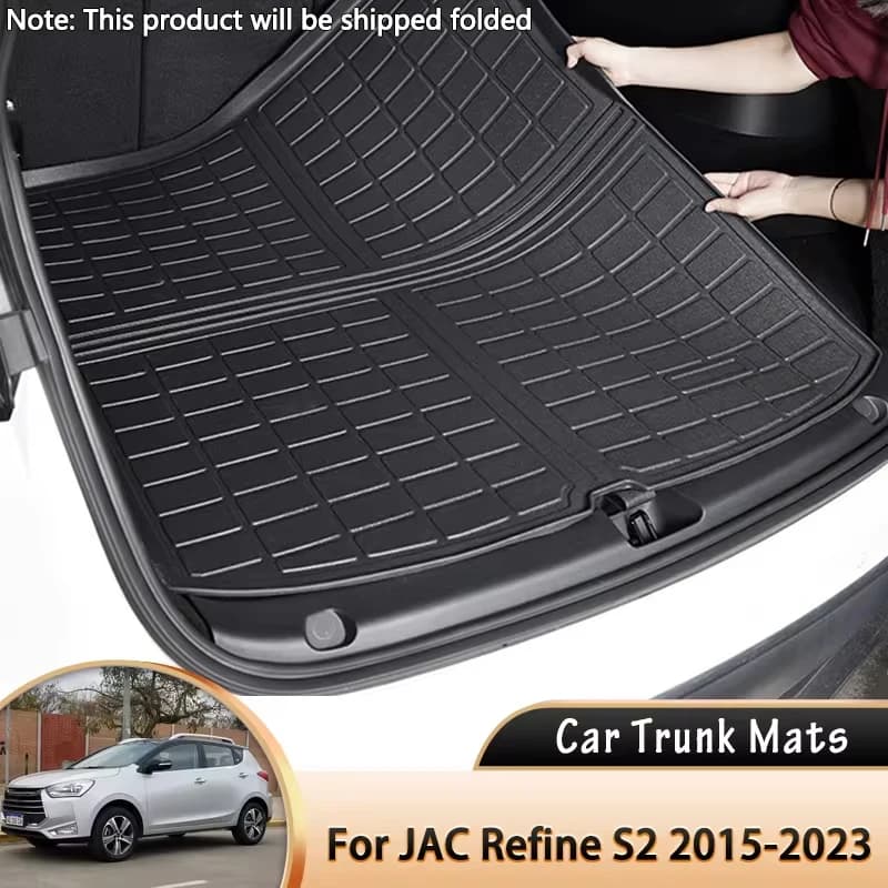 Per JAC Refine S2 JS2 Sei 2 EV6S iEV7S iEV40 EVO3 2015 ~ 2023 Auto Baule Posteriore Zerbino Pavimento Vassoio Impermeabile Liner Cargo Boot Tappeto Fango