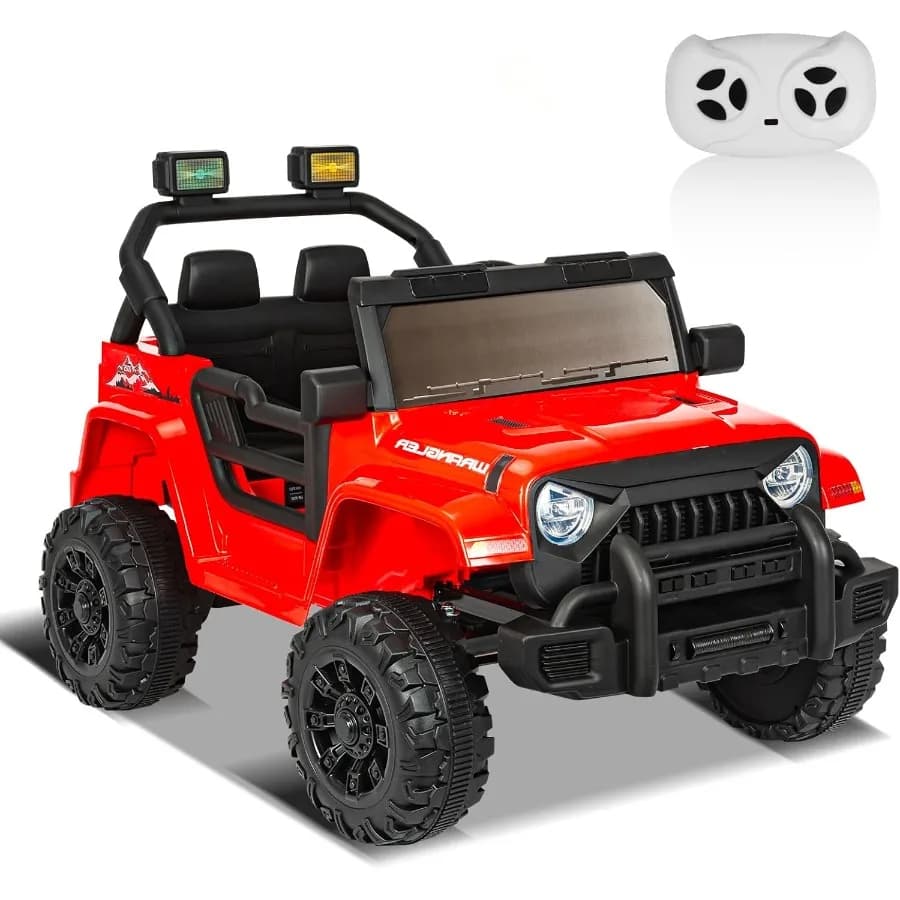 Auto da giro elettrica per bambini 12V con telecomando, veicolo fuoristrada elettrico per bambini, camion con ruote alimentate a batteria, con Do