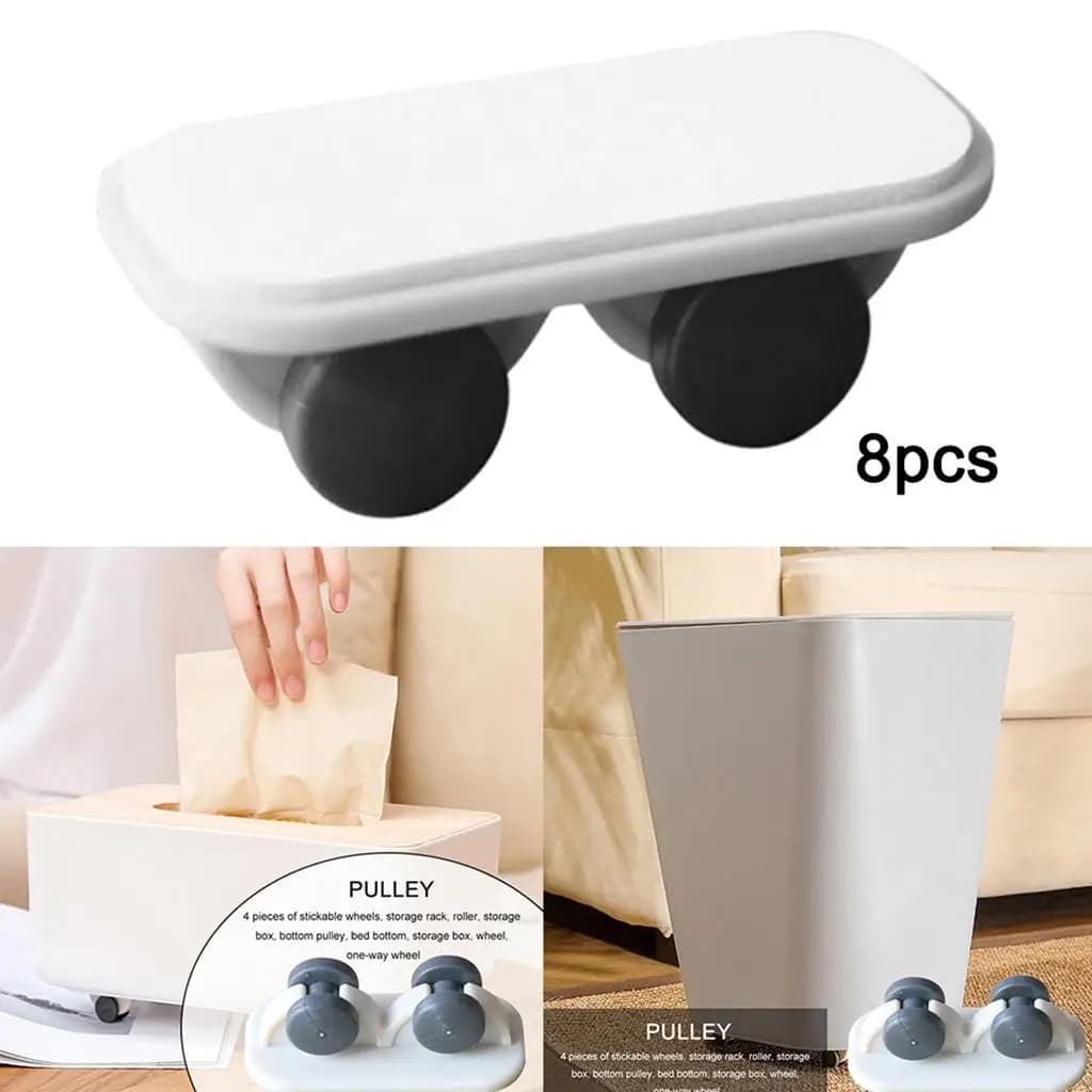 8pcs Self Swivel Casters Wheel Roller Castor for Trolley Trash Can