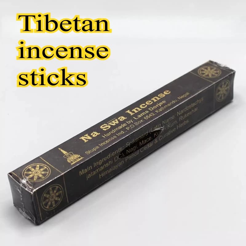 50g Nepal Imports Naswa Tibetan Incense Stick Plant Raw Materials Handmade Burn 60-70 Min Relaxation Meditation Air Purification