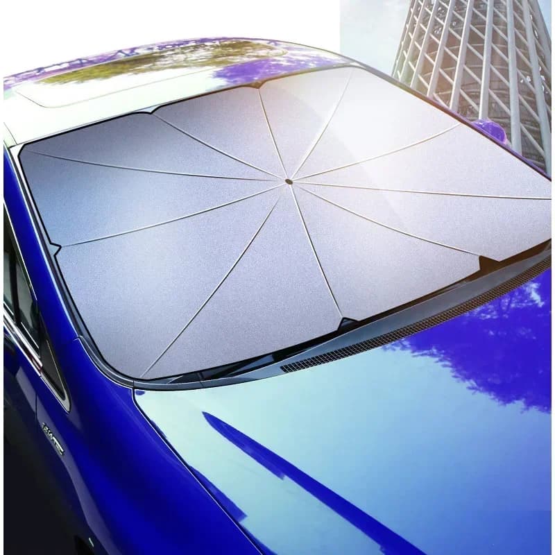 Parasole Universale Pieghevole per Parabrezza Auto, Protezione Solare per SUV, Berlina e Furgone, Scudo Termico Estivo, Visiera Auto