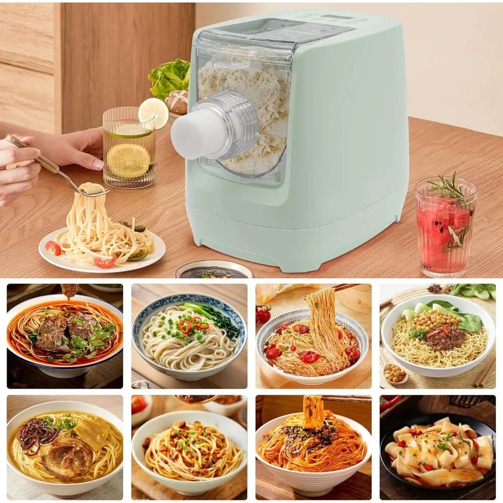 Macchina Automatica Elettrica per Pasta con 12 Forme, per Noodles, Spaghetti, Maccheroni, 260W, 0,6kg