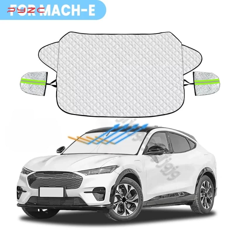 Per Ford Mustang Mach-E 2021-2024 Telo Protettivo Antineve e Antigelo per Parabrezza Auto in Cotone