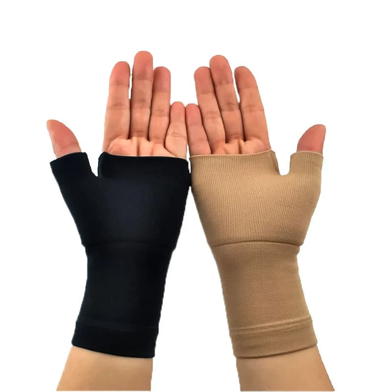 1/2Pcs supporto per polso a compressione sport elastici polso pollice guanti mani protettore per Tunnel carpale artrite fatica