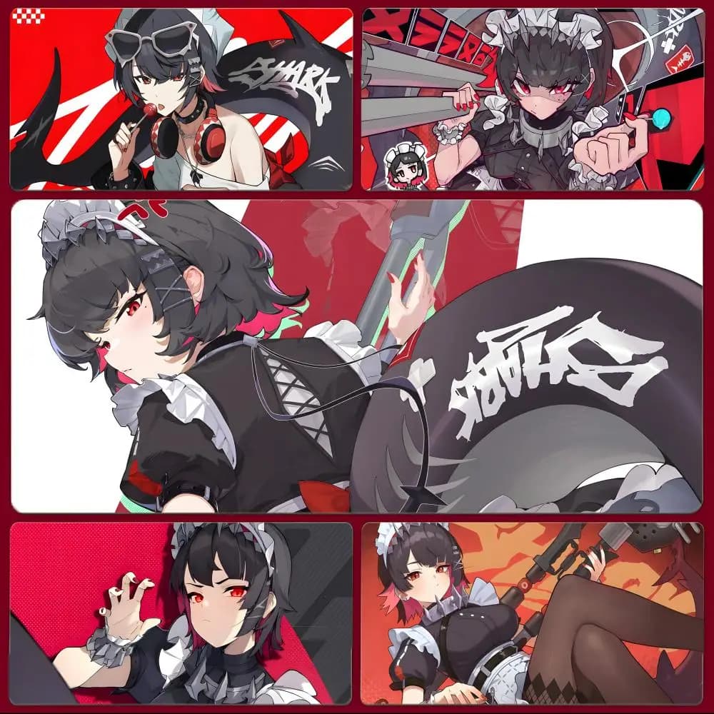 game fierce Z-Zenless Zone Zero Ellen Joe Mouse Pad Large Gaming Mousepad with Stitched Edges Thickened Desk Mat PC