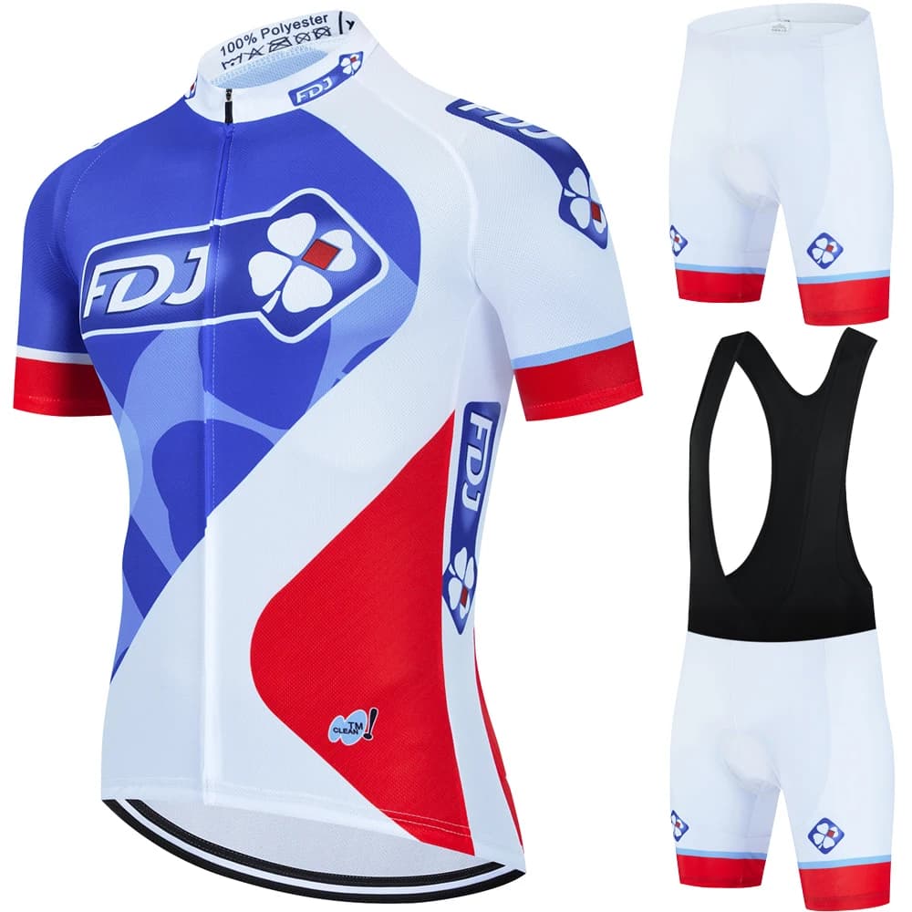 Set sportivo Abbigliamento Mtb da uomo Maglia da bici da strada FDJ Attrezzatura da ciclismo Uomo 2025 Abbigliamento Giacca Uniforme Bici Pantaloncini Pantaloni Camicetta