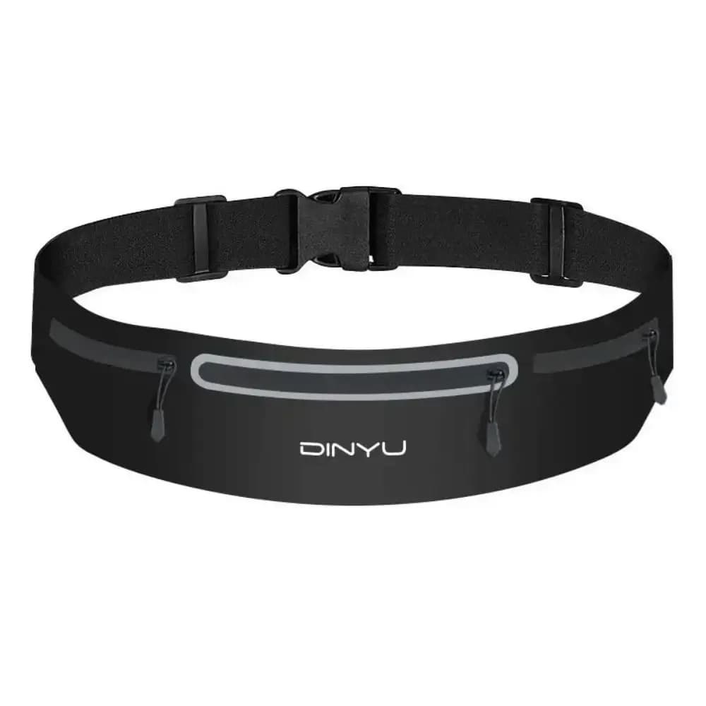 Waterproof Sporty Waist Bag Lightweight Invisible for Marathon with Reflective Stripe Portable Sporty Waist