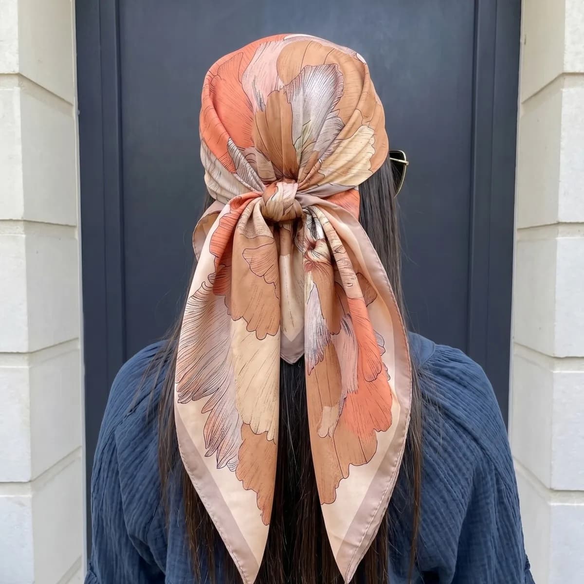 Women Silk Square Scarf Lady Bandana Head Wrap Shawl Satin Foulard Female Large Hijab Neckerchief Scarves Pashmina 2026 Headband
