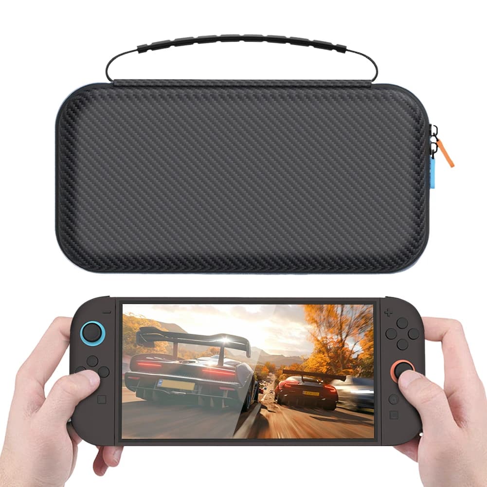Custodia Protettiva Portatile Anti-Graffio per Console da Gioco, Leggera in Fibra di Carbonio per Console Switch 2