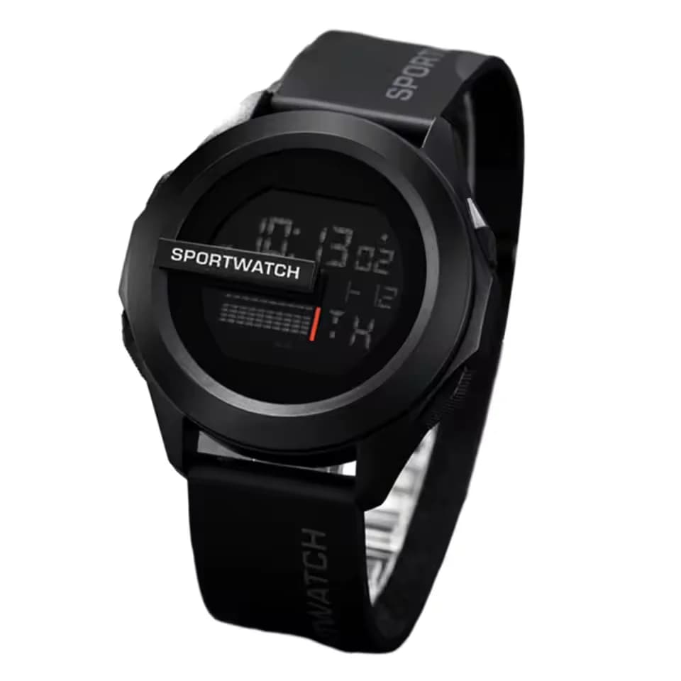 Orologi sportivi da uomo Sveglia Multifunzione da uomo Orologio digitale a LED Orologio elettronico sportivo fitness impermeabile per orologio maschile