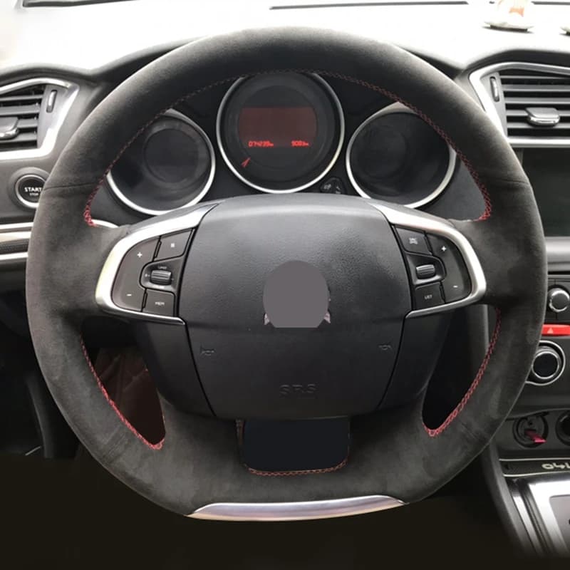 Black suede car cover hand sewn for Citroen C4 C4L 2011 2012 2013 2015 DS4