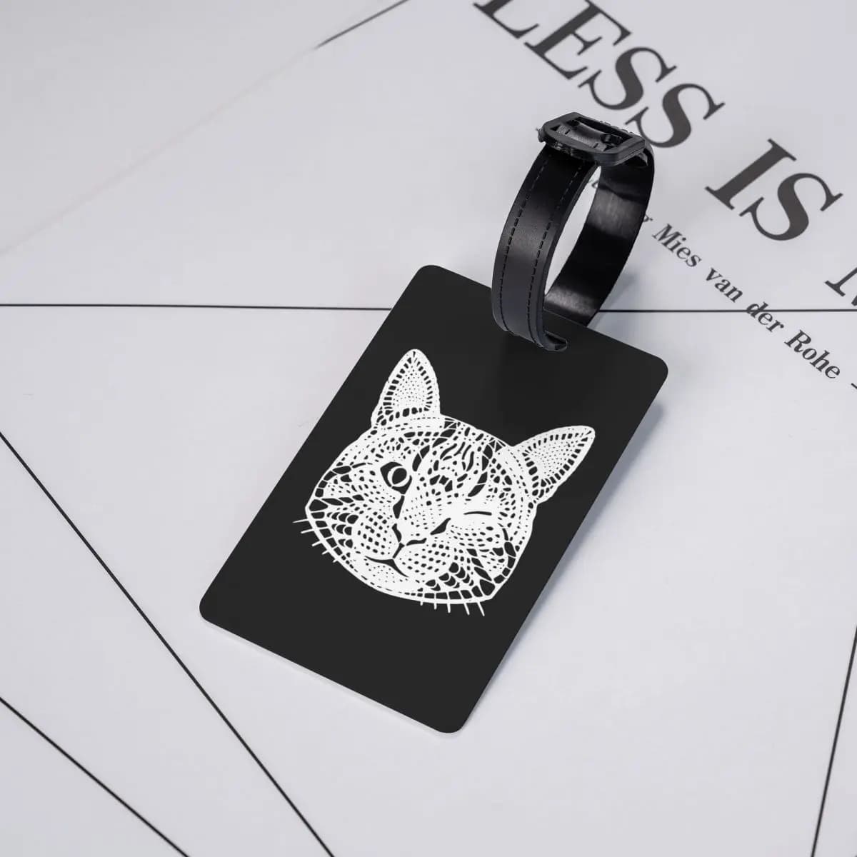 Etichette per bagagli Baby Lasagna Cat, accessori per valigie, etichetta per bagaglio da viaggio, porta etichette, identificativo, nome, indirizzo