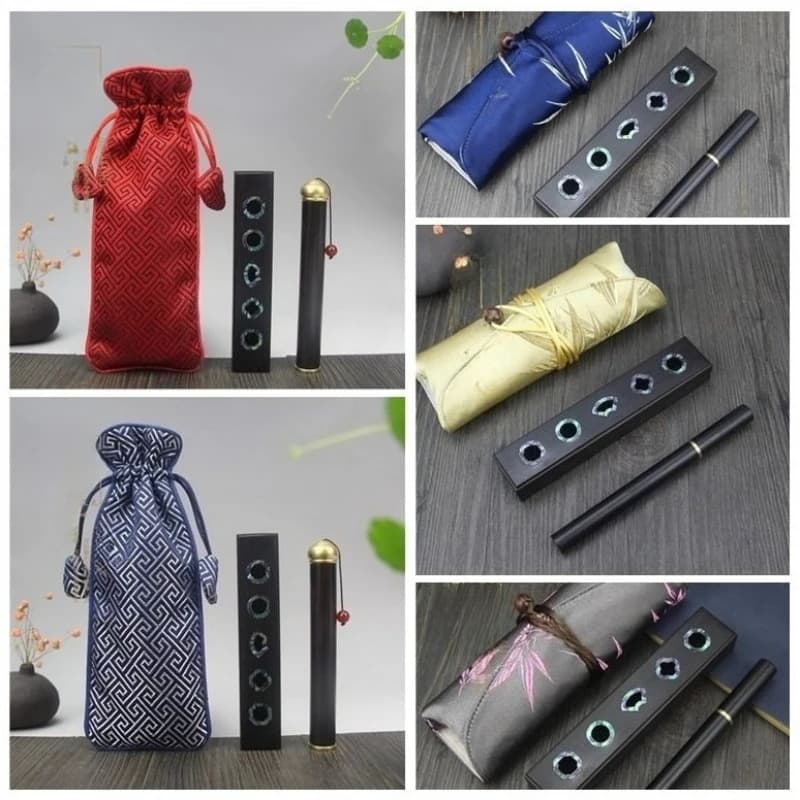 Set di sacchetti di stoffa per tubi con scatola di bastoncini di incenso con guscio di legno/Sandalwood Tearoom Meditazione Prodotti per la purificazione dell'aria Forniture religiose