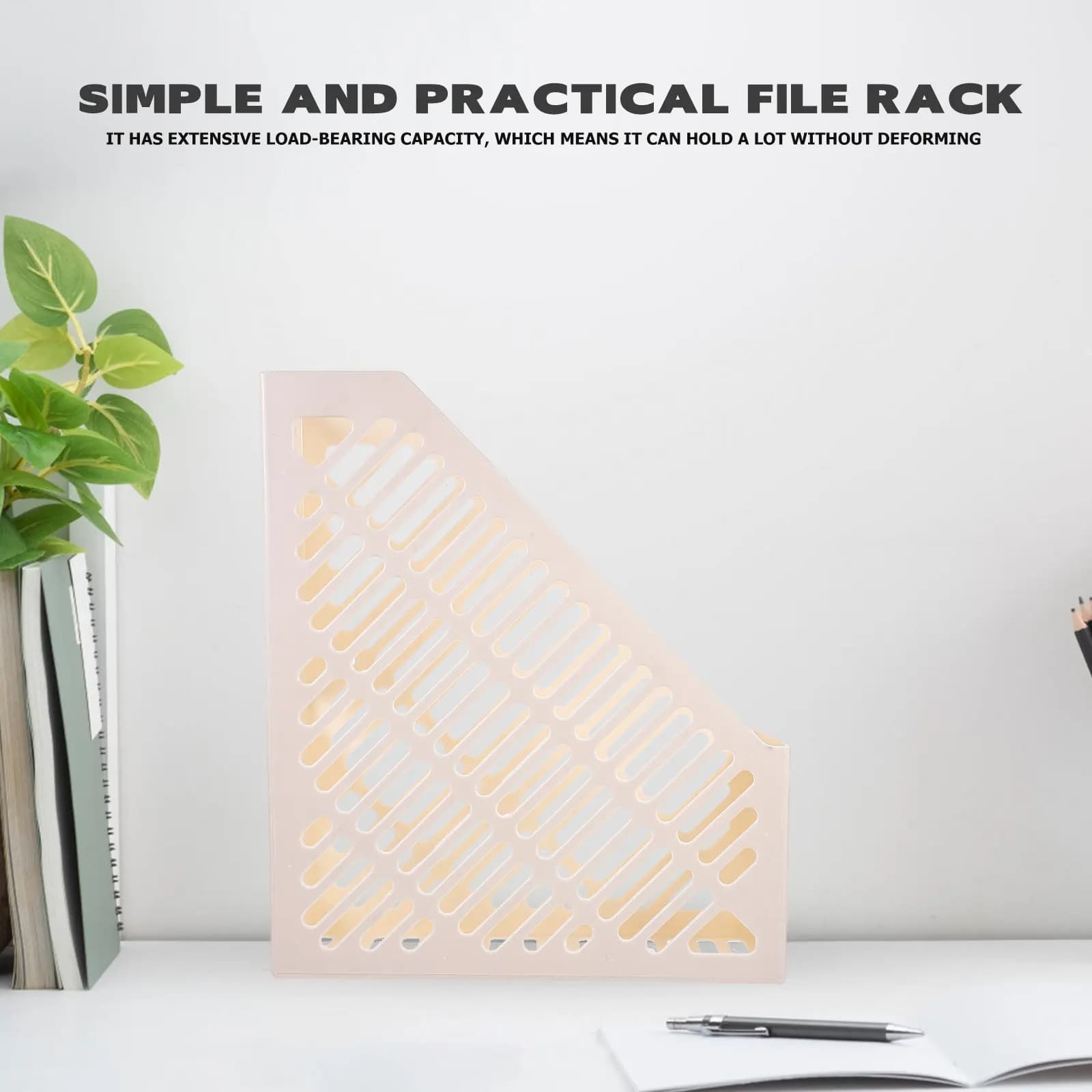 Simple Files Books Holders Magazine Holder Desktop File Organizer for Desk Document Storage Rack Office Desktop Box File Folder