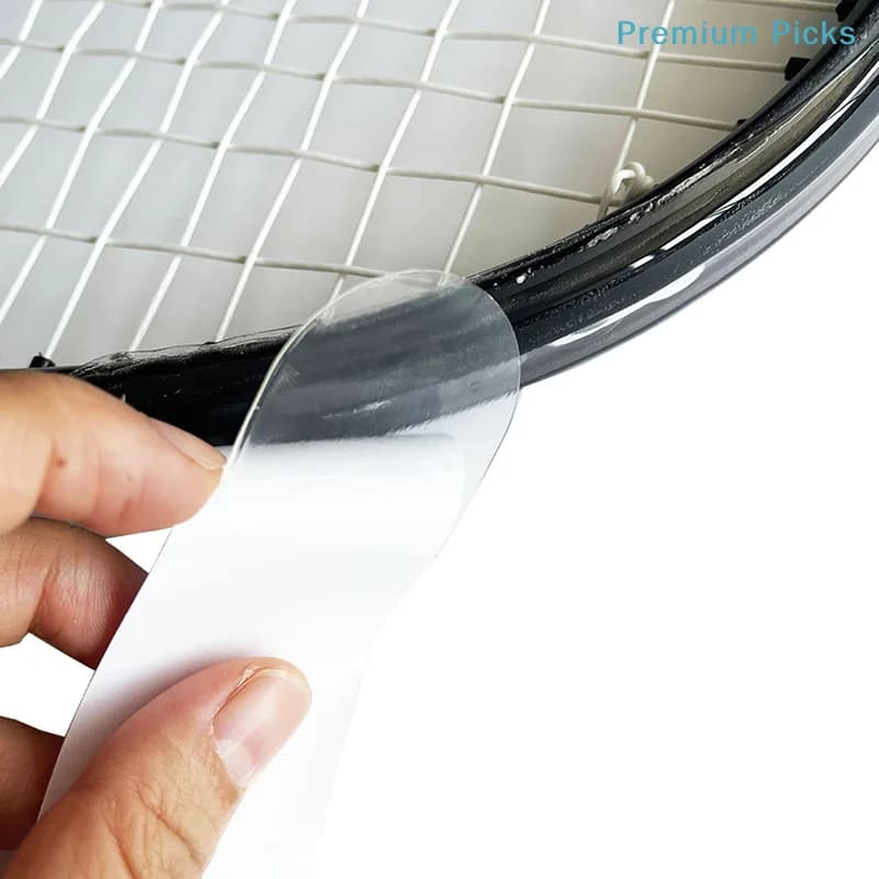 portableTransparent Tennis Racket Paddle Head Protection Tape Reduce Friction Sticker TPU Protection Tape Sports Parts