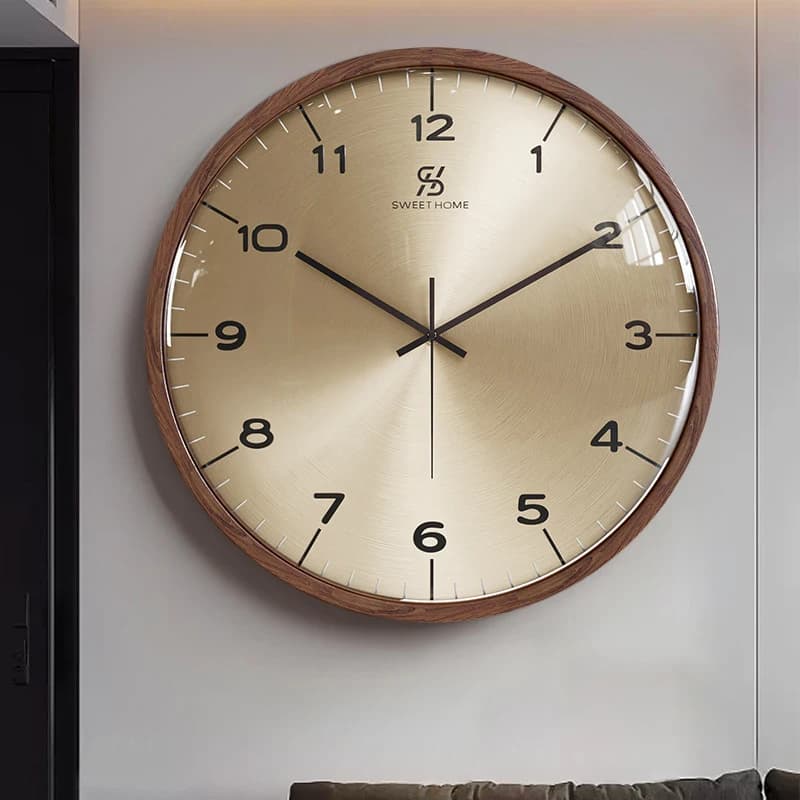 Modern Wall Clocks Retro Luxury Wall Clock Silent Minimalist Clock Living Room Watches Home Decoration Accessories Objects