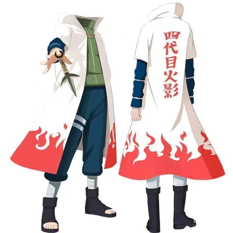 Popular game Hokage cosplay costume in black and white, with Itachi Akira organizing the fourth generation cape new