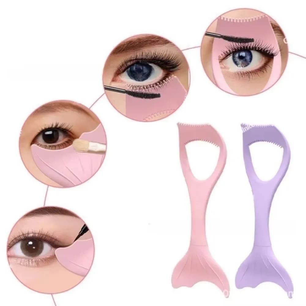 Silicone Protector for Mascara, Extension Eyeliner, Eyeliner, Faux Eyeliner, Mermaid Eyeliner, Tools for Women, Girls and Beginners