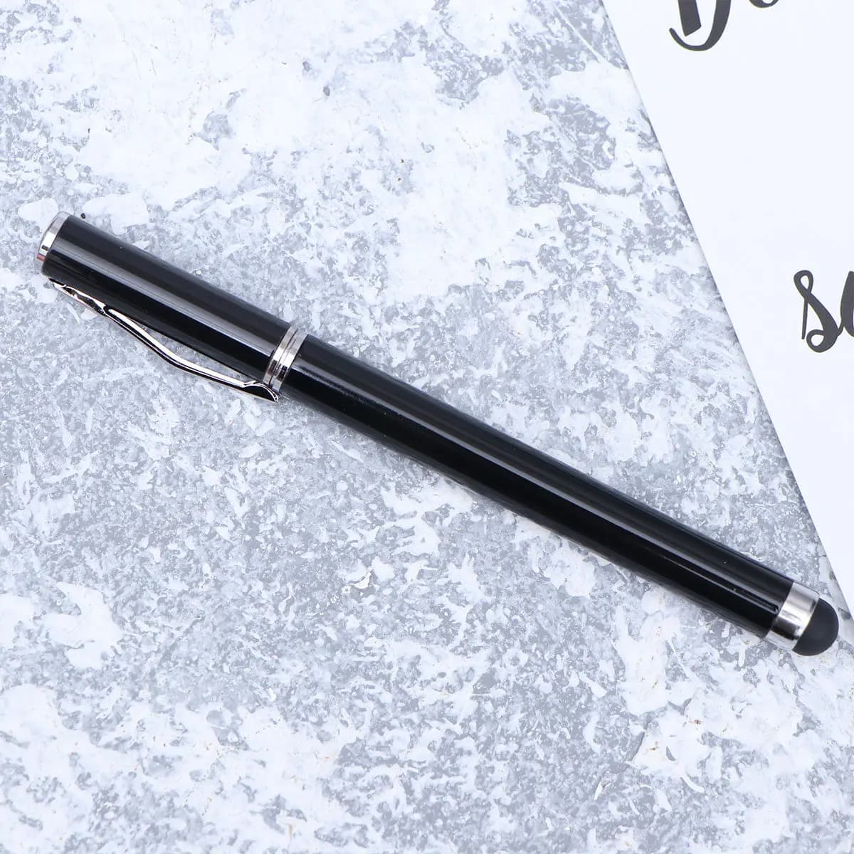 Penna Capacitiva in Metallo Liscia al Tatto per Telefoni, Computer e Tablet, Strumento di Scrittura e Disegno Preciso, Compatibile con Guanti Invernali