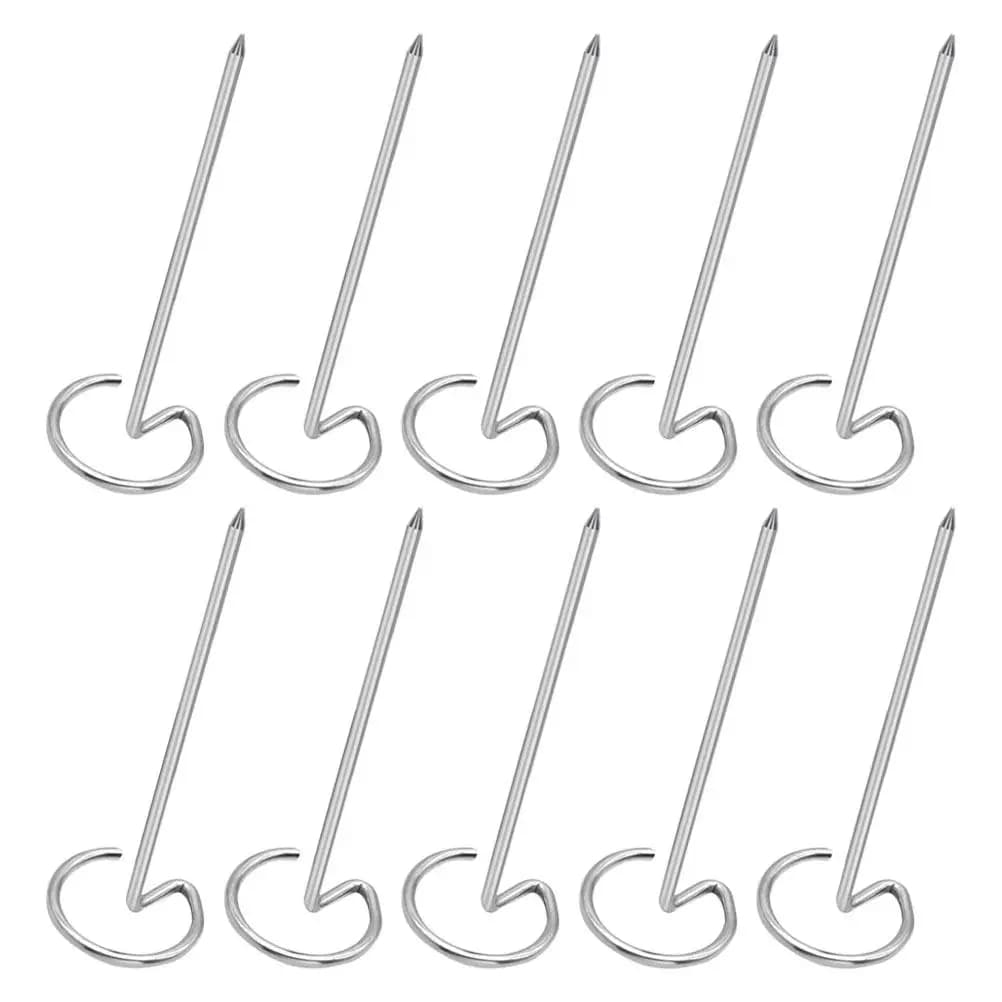 10 Spiedini Verticali in Acciaio Inossidabile per Barbecue, Spiedini in Metallo per Friggitrice ad Aria, Bastoncini per Grigliare la Carne, Spiedini Salvaspazio per Barbecue