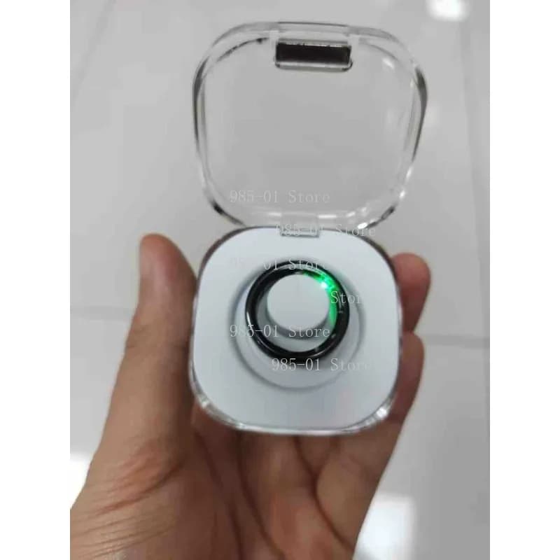 Anello Intelligente in Ceramica Impermeabile TK8 con NFC, Controllo Accessi, Monitoraggio Frequenza Cardiaca, Pressione Sanguigna, Ossigeno e Sonno