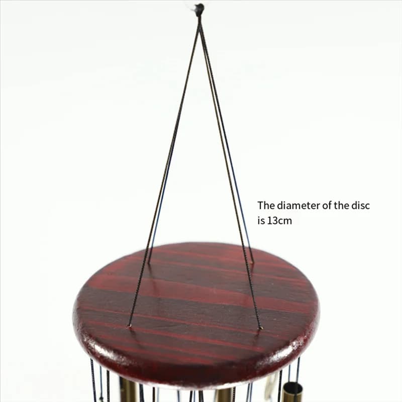 LUCK-Metal Multi-Tube Wooden Wind Chime Door Decoration Alloy Bell Decoration