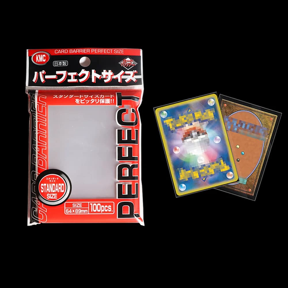 64x89mm Manicotto per carte Barriera Gioco da tavolo KMC Clear Pokemon Buste per carte di dimensioni perfette Carte collezionabili adatte Standard Trasparente Esterno