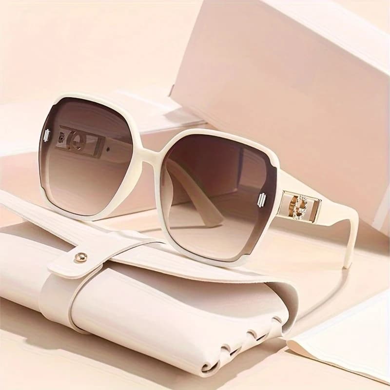 Oversized Frame Fashion Glasses Gradient Lens Simple Style Ombre Modern Tinted Lens Women's Casual Party Style Holiday Gift