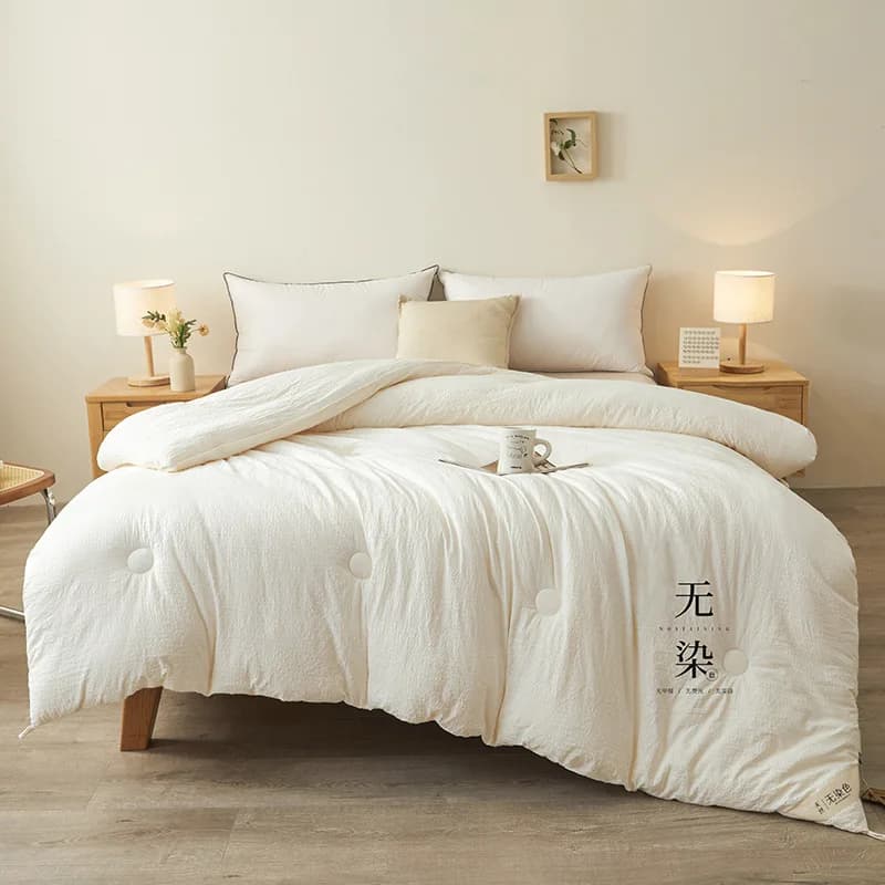 Class A non-colored Soy Fiber winter quilt and blanket: thick and warm quilt for duvet with Christmas decorations for students