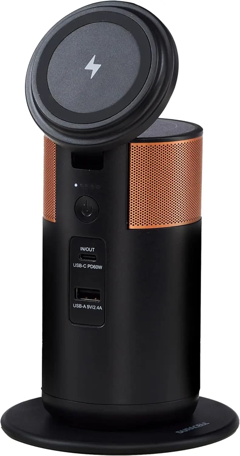Hub di Ricarica Portatile 92W per Laptop e Tablet, Ricarica Wireless per Telefoni e Auricolari, Power Bank Leggero con USB-C e USB-A
