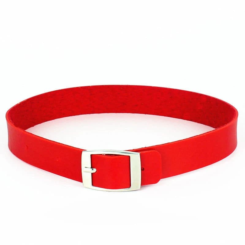 80s Punk Red Gothic Chain Necklace Leather Choker Choker Collar Goth Necklace Women Black Leather Kawaii Jewelry