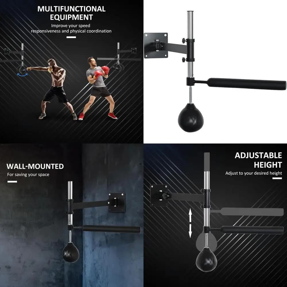 Light Boxing Bag with Adjustable Height, MMA Equipment, Martial Arts and Boxing