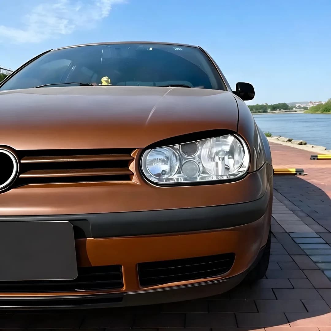 Front Headlight eyebrow Eyelid Lid Cover Trim Decal Vent Diffuser Decor For VW Golf 4 MK4 1997-2005 Body Kit Tuning Accessories