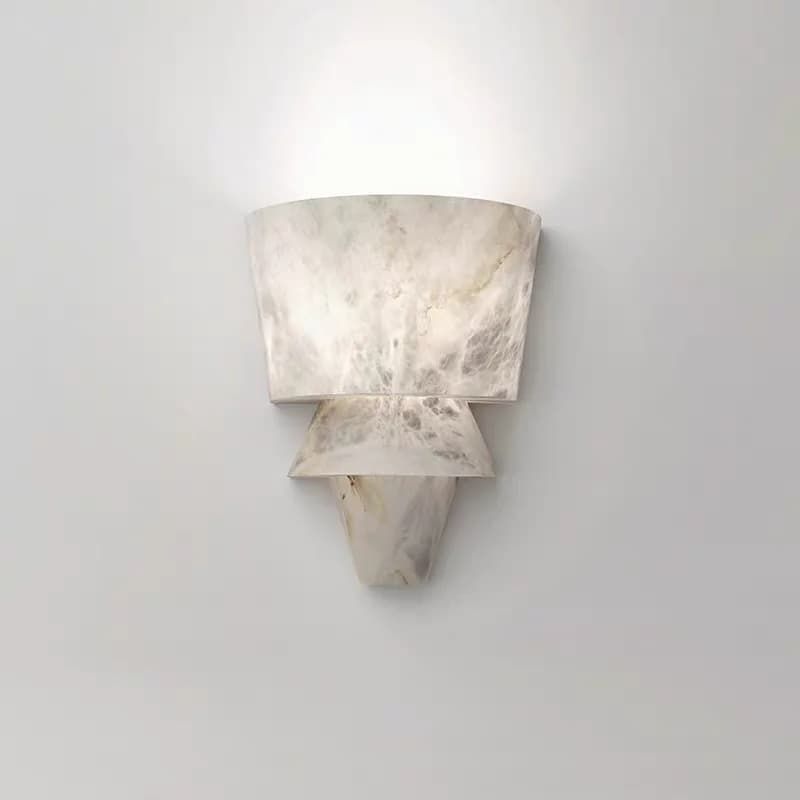 Lampada da parete in vero marmo Art Déco italiano Lampadina G4 Sconce Home Deco per sala Villa Sala da pranzo Parlor Camera da letto Apparecchi di illuminazione