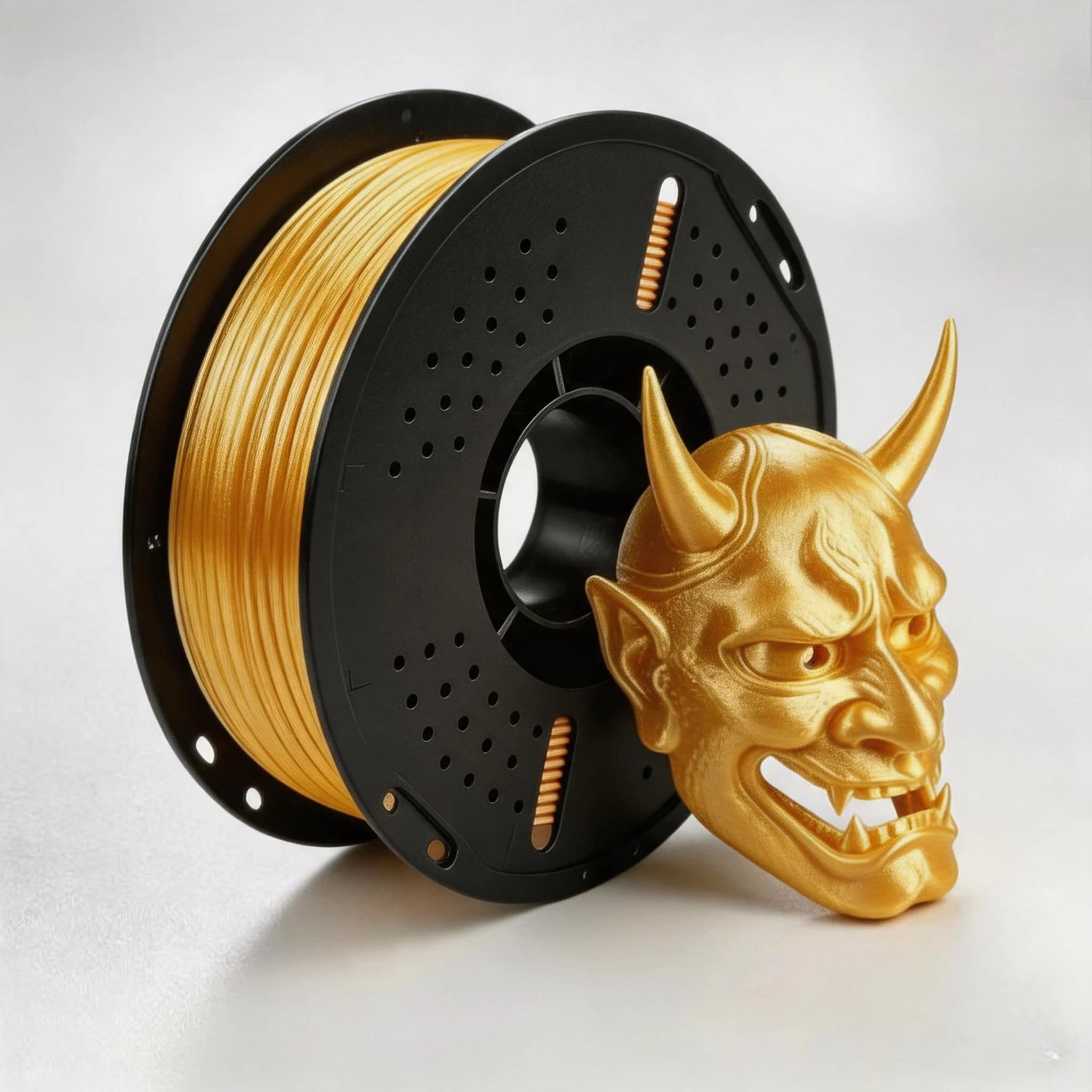 Filamento PLA Oro e Argento 1.75mm per Stampa 3D, Bobina da 1kg, Materiale Metallico Lucido per Stampante 3D, Effetto Dorato Brillante