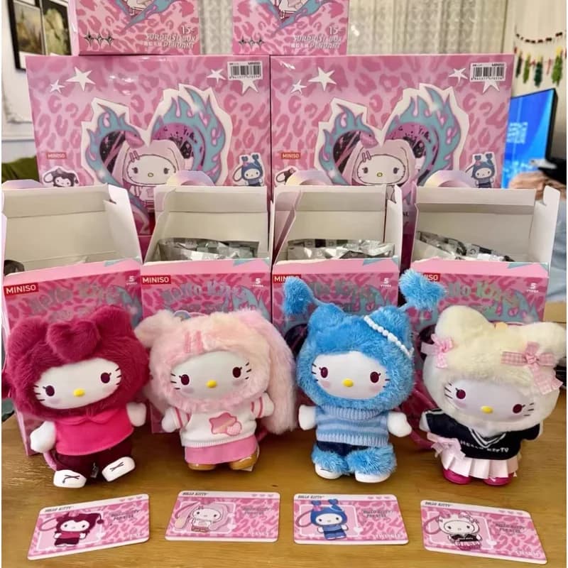 New Authentic Sanrio Hello Kitty Pop Star Series Vinyl Blind Box Toys Surprise Box Pendants Keychain Fashionable Gifts