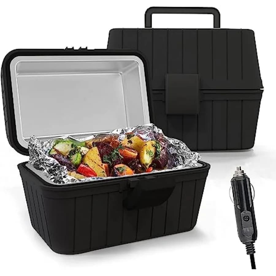 Scaldavivande elettrico 12V per uomo, portatile, per auto e ufficio, con isolamento termico.