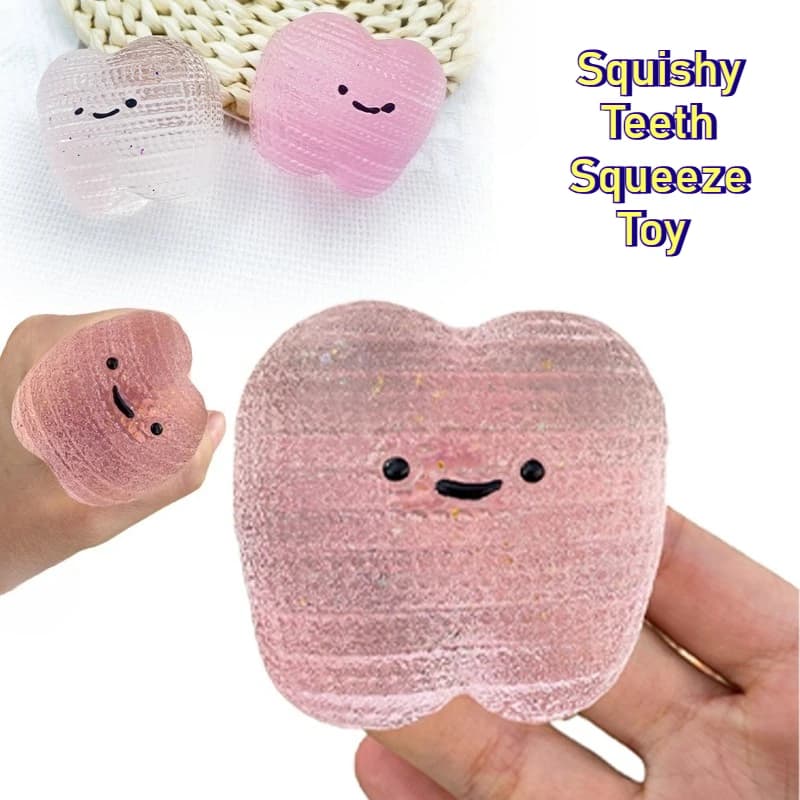 Denti Squishy Agitarsi Giocattolo Cubo Antistress Spremere Giocattolo Per Bambini Adulti Regali Del Partito Aumento Lento Giocattolo Autismo ADHD Terapia di Ansia Sensoriale