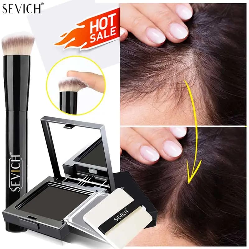 SEVICH 12g Suit Line Powder With Water Brush Suction Resistant Shade For Powder Hair Loss Corrector Line Subtle Control Edge Powder