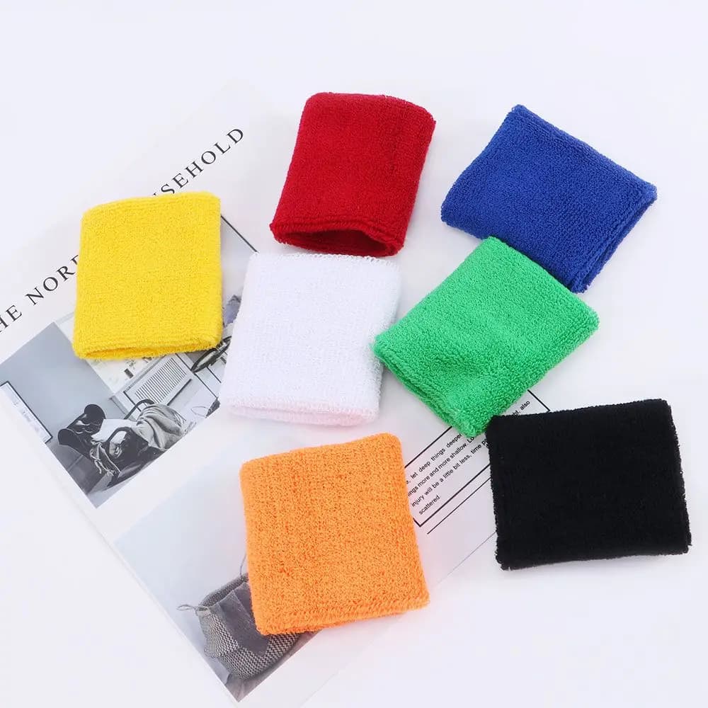 Protezioni per Mani in Cotone, 2 Pezzi, per Corsa e Basket, Supporto per Polso, Fascia Assorbente per Polso