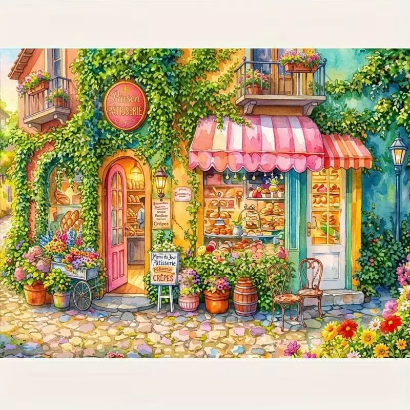 Diamond Painting Healing French-Style Pastoral Charm Mosaic Handmade Artwork Full Diamonds For Beginners Gift Home Decor