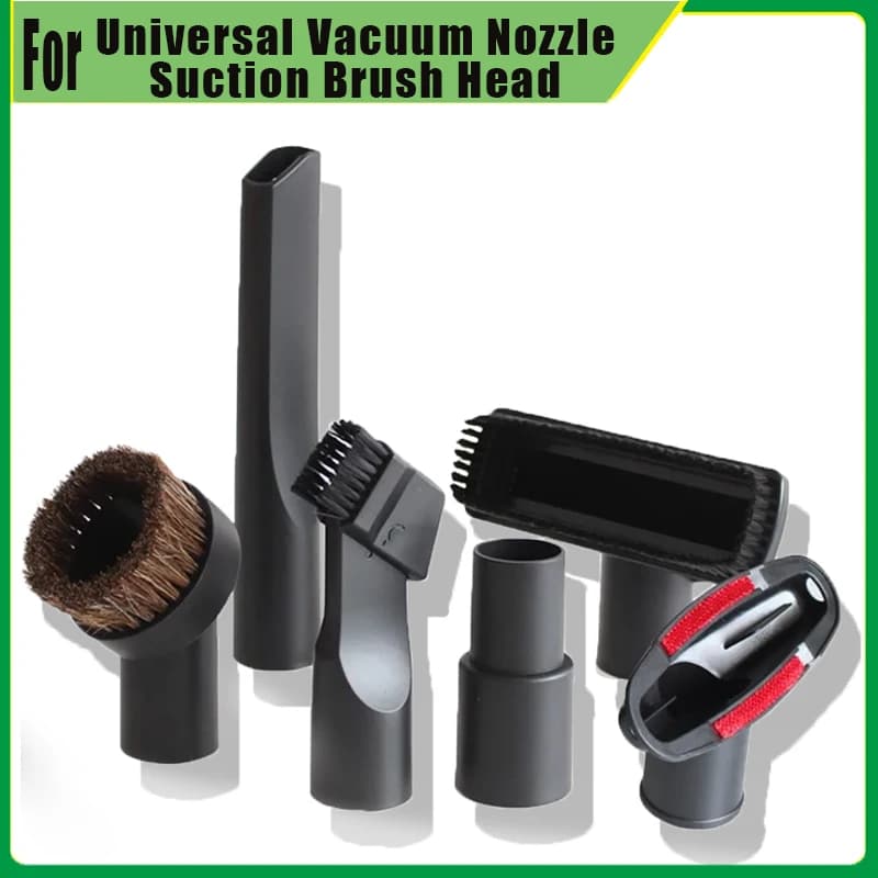 Per aspirapolvere universale ugello spazzola 32 e 35mm testa spazzola strumento di pulizia testa ugello di aspirazione lungo flessibile piatto sottile per letto