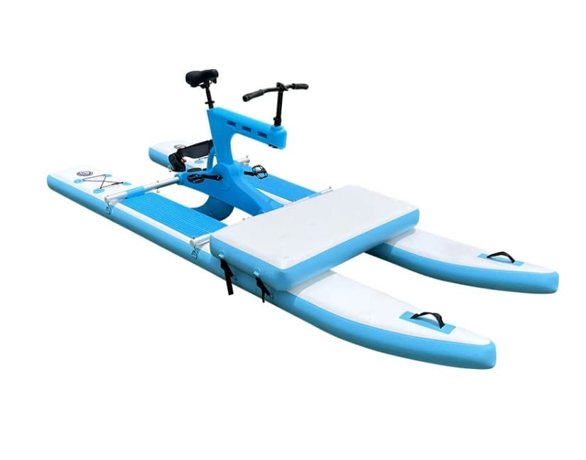 Biciclette Acquatiche Gonfiabili con Pedali, Kayak Gonfiabili e Bici d'Acqua con Paddle Board
