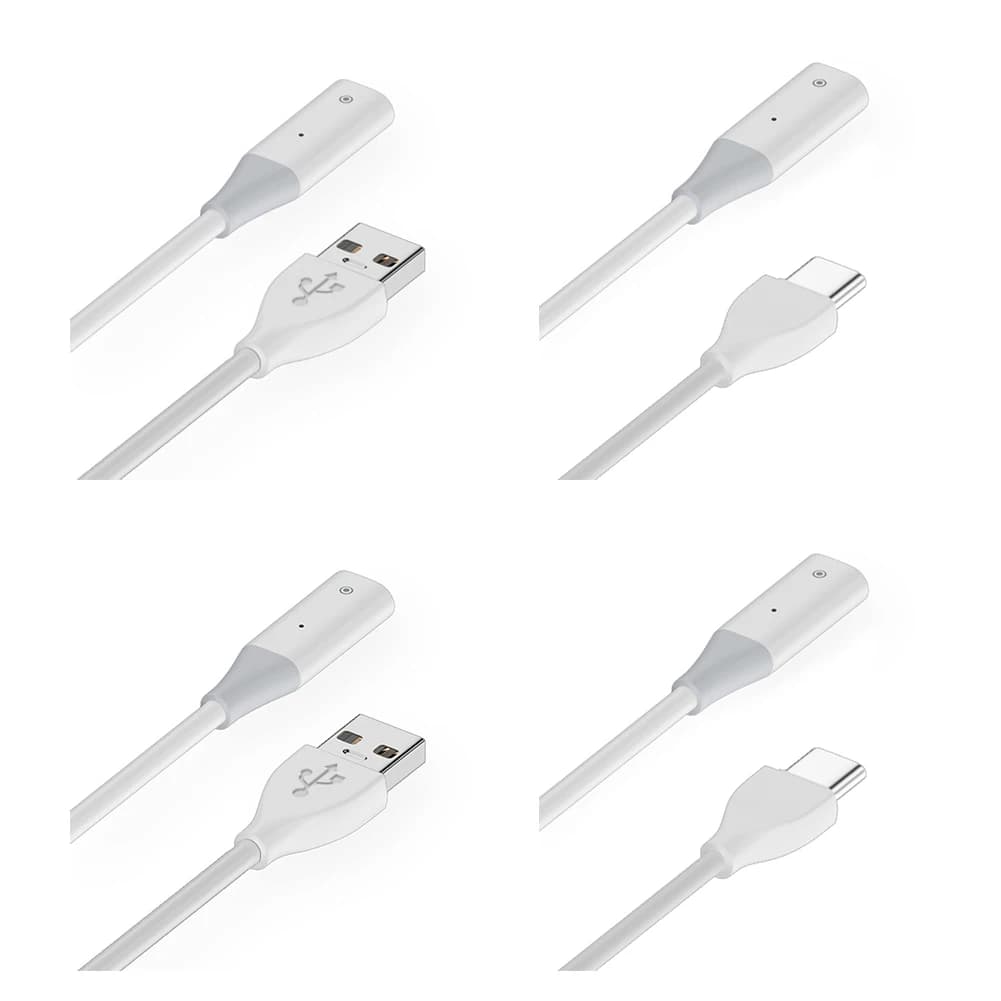 Stylus Pen Charging Cable USB A/Type-C Stylus Charging Line Male To Female Extension Plug and Play for Apple Pencil Generation 1